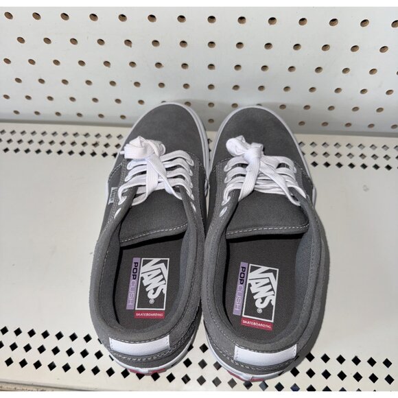 VANS Skate Chukka Low Mens Canvas Athletic Skateboarding Shoes Size 7 Gray White - Picture 2 of 8